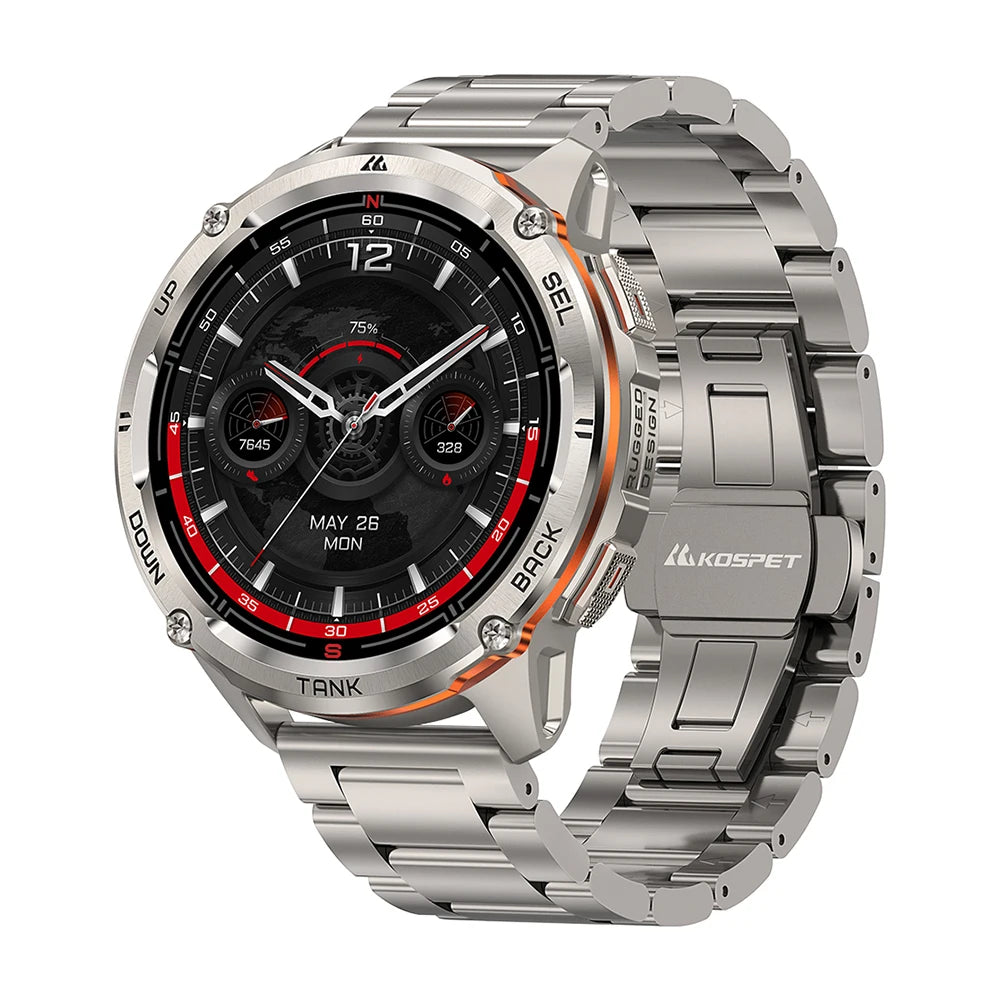 KOSPET TANK T3 Ultra 2 GPS Smart Watch Men Bluetooth Waterproof