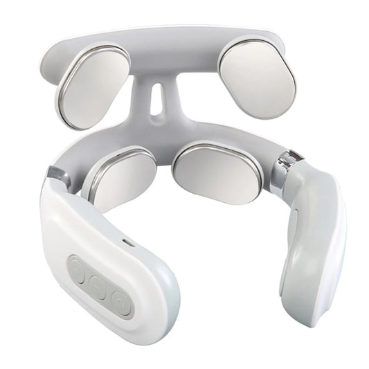 Neck Massager Heat Micro Electric Massager Shoulder Pain Relief USB Relax Muscles Floating 4 Heads Vibrator Heating Massager