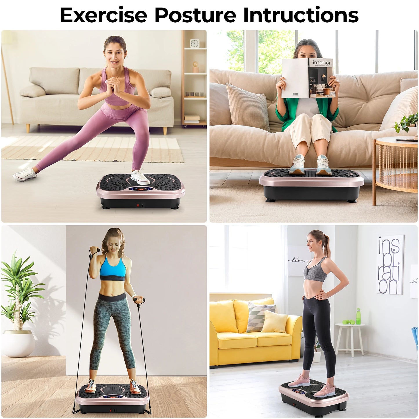 Vibration Plate Exercise Machine for Whole Body Workout
