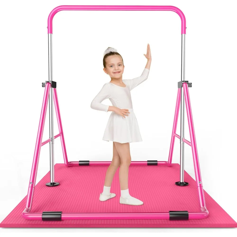Expandable Gymnastics Bar for Kids - Height Adjustable Bar