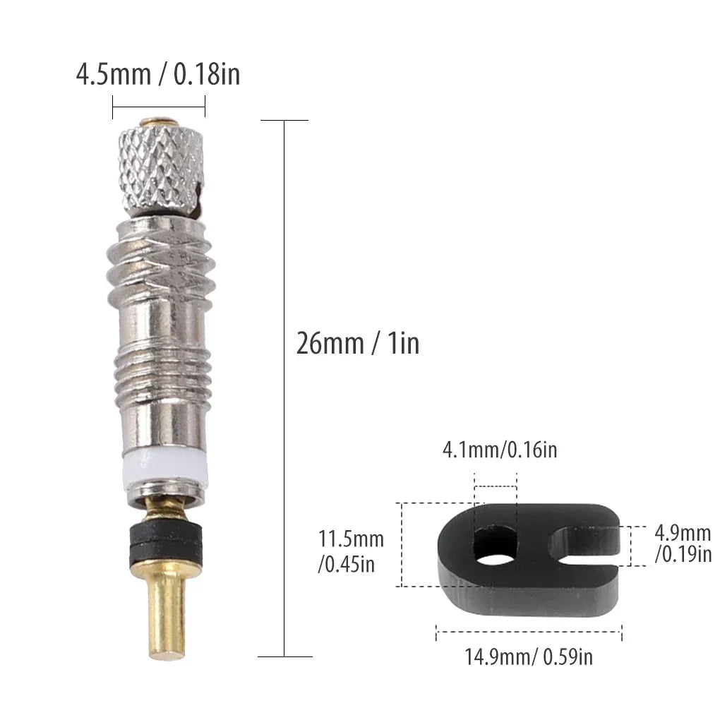 Bicycle Removable Presta Valve Core Bike Replacement Brass Tubeless Core Remover Tool for Tubeless for Road MTB Bike Tubless