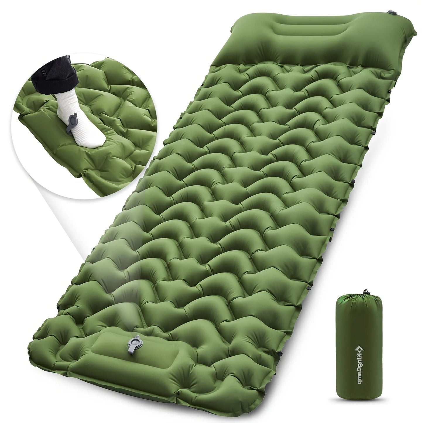 KingCamp Self Inflating Sleeping Pad Ultralight Mat With Pump
