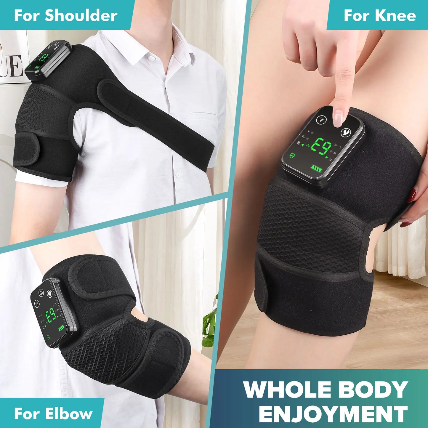 Knee Heating Massager Joint Physiotherapy Hot Compress Vibration
