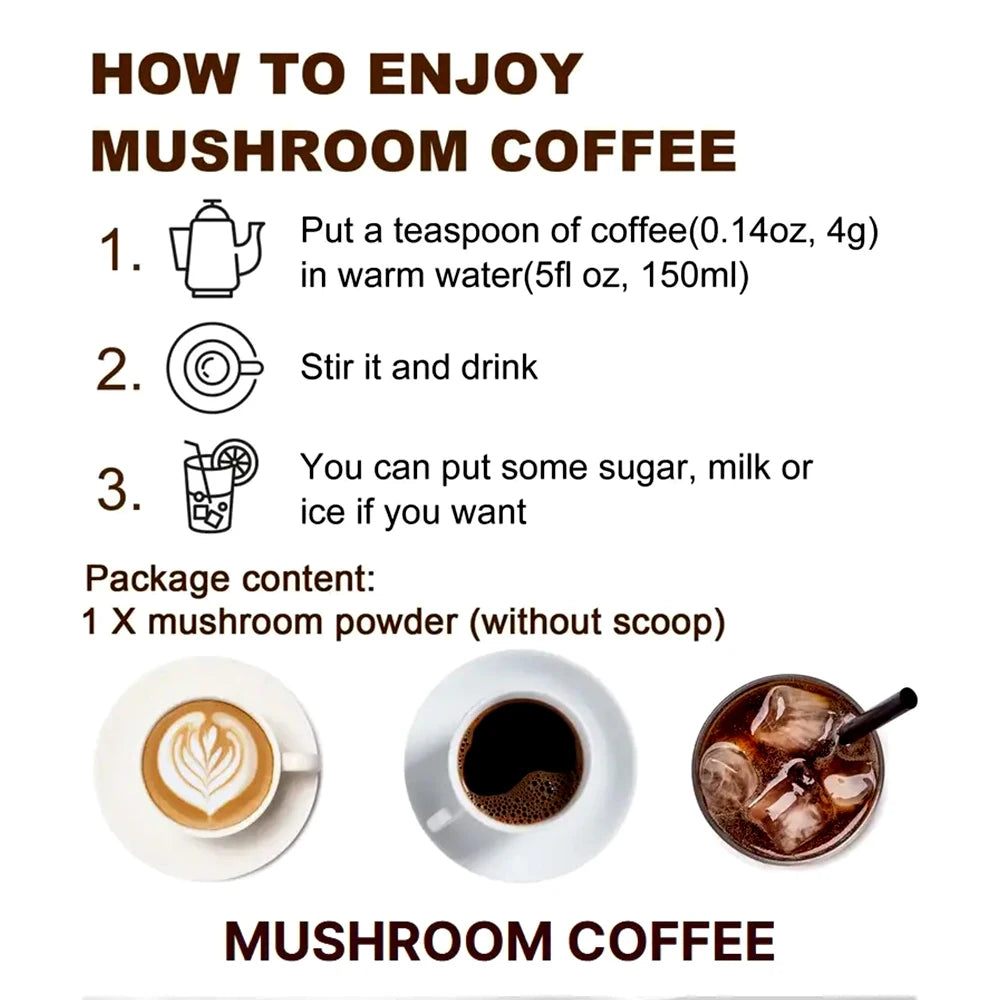 Organic Mushroom Powder Six In One Brain Health Focus