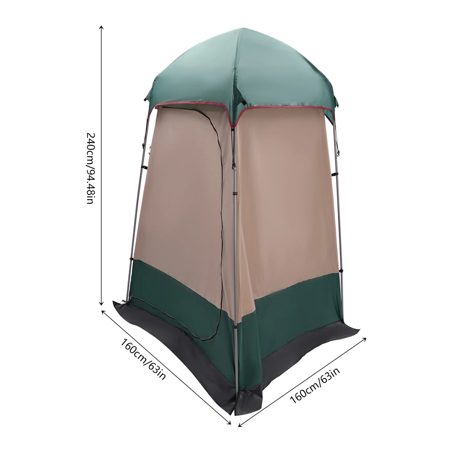4-Person Waterproof Tent with 1500MM Pressure and Easy Setup