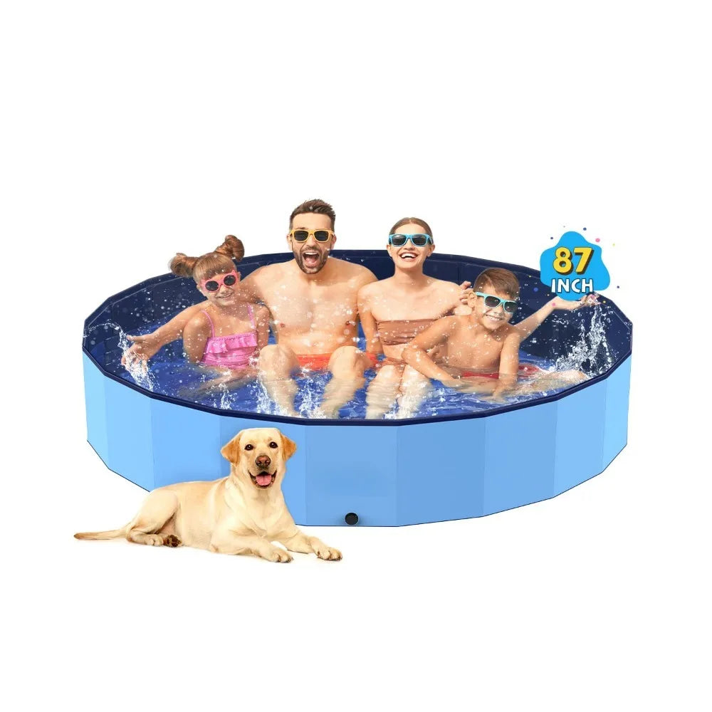 Extra Large Foldable Pool for Dogs Cats Kids Bathing Tub