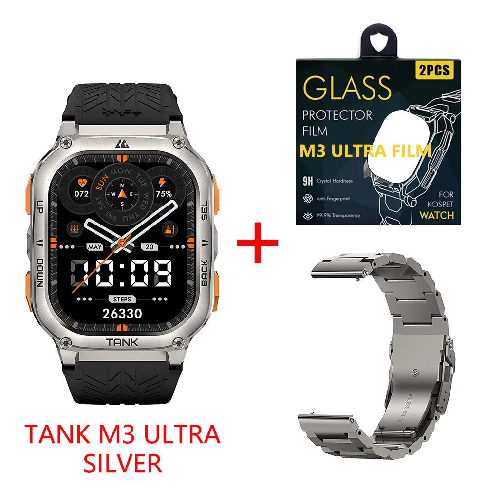 2025 Original KOSPET TANK M3 Ultra GPS Smartwatches