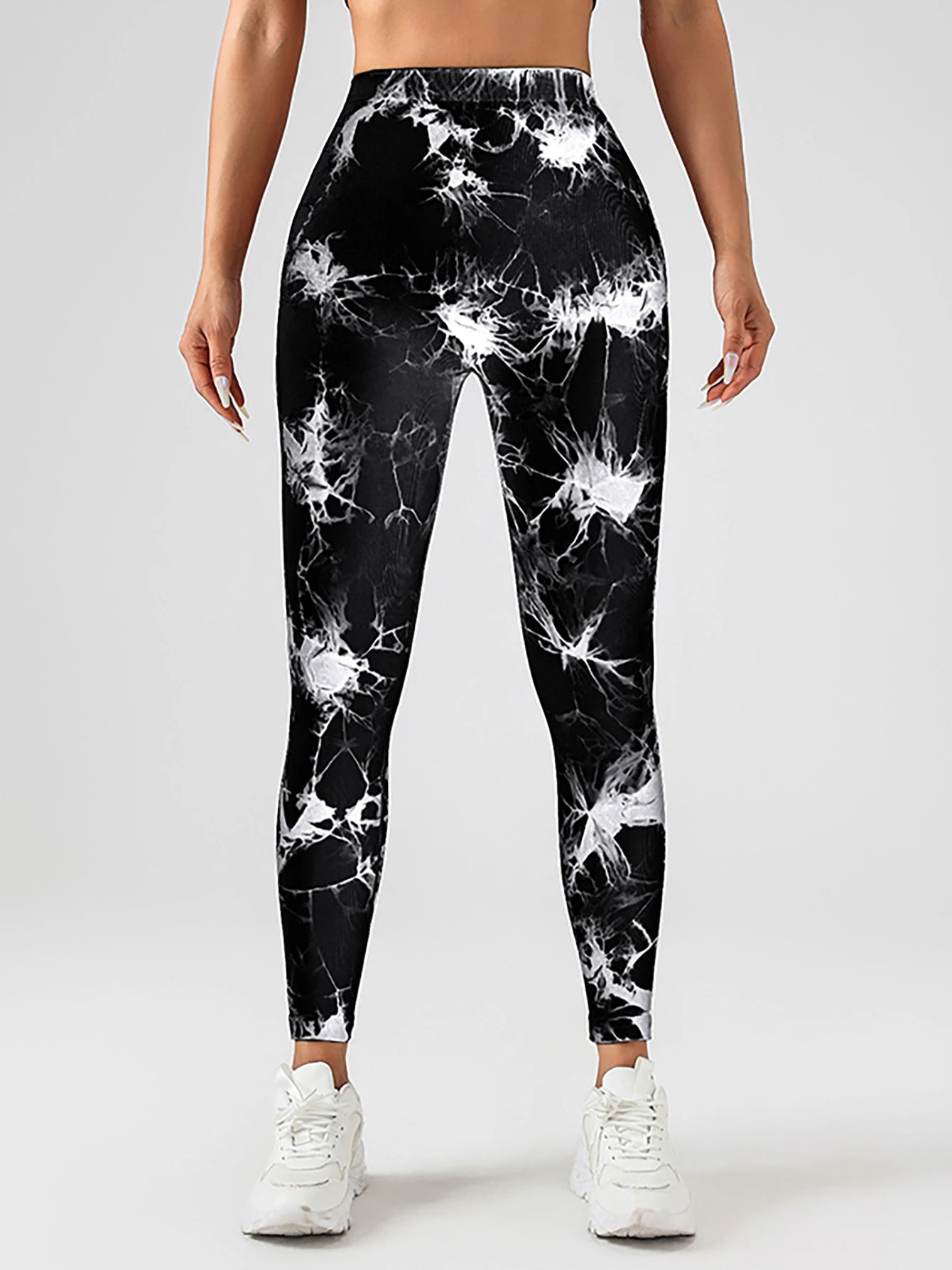 US Local Women's Spandex Tie Dye Scrunch Butt Lifting Leggings