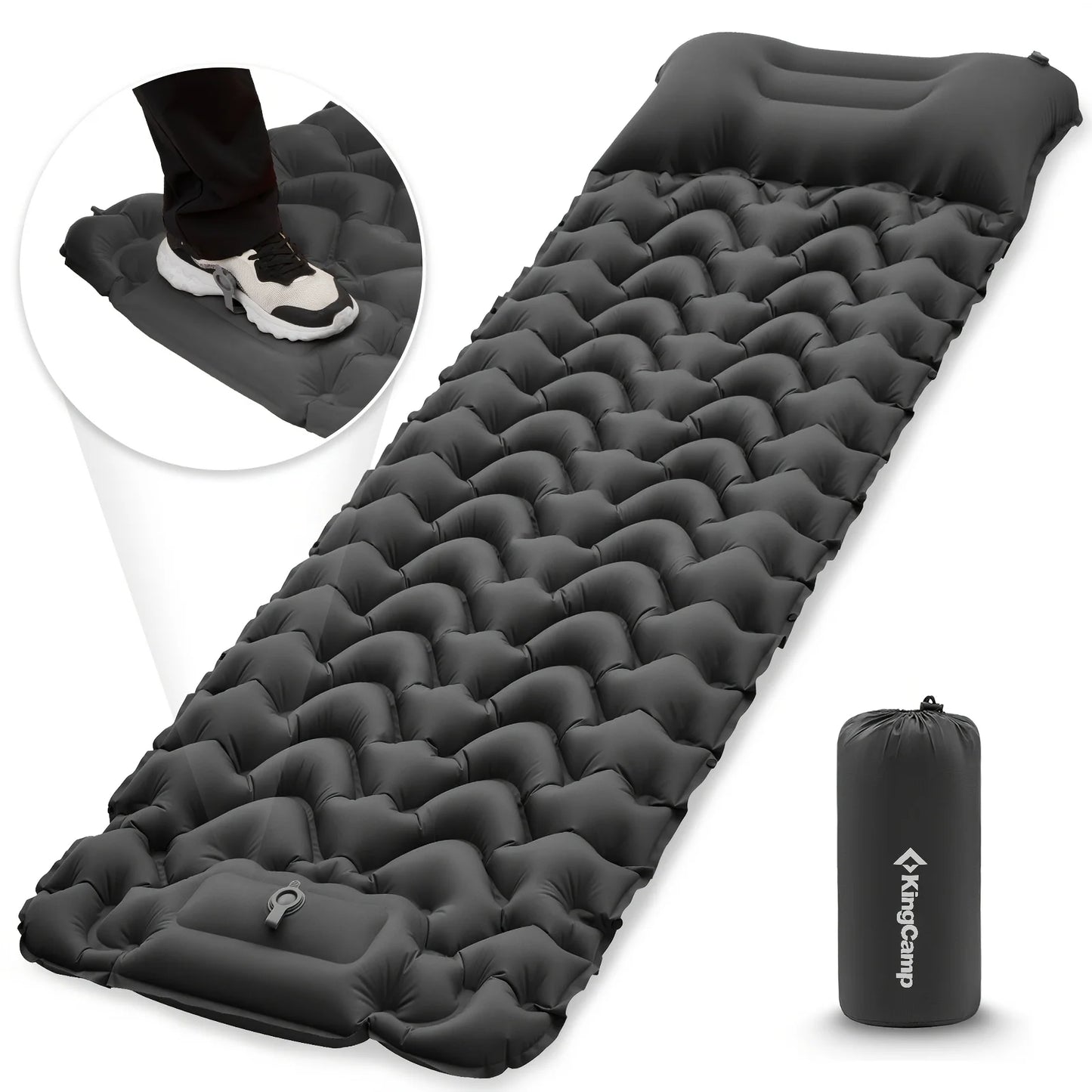 KingCamp Self Inflating Sleeping Pad Ultralight Mat With Pump