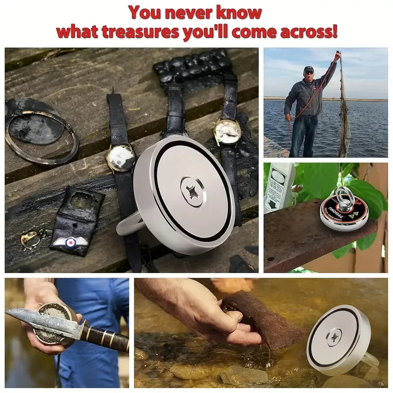 Neodymium Fishing Magnets Kit for River Magnet Fishing