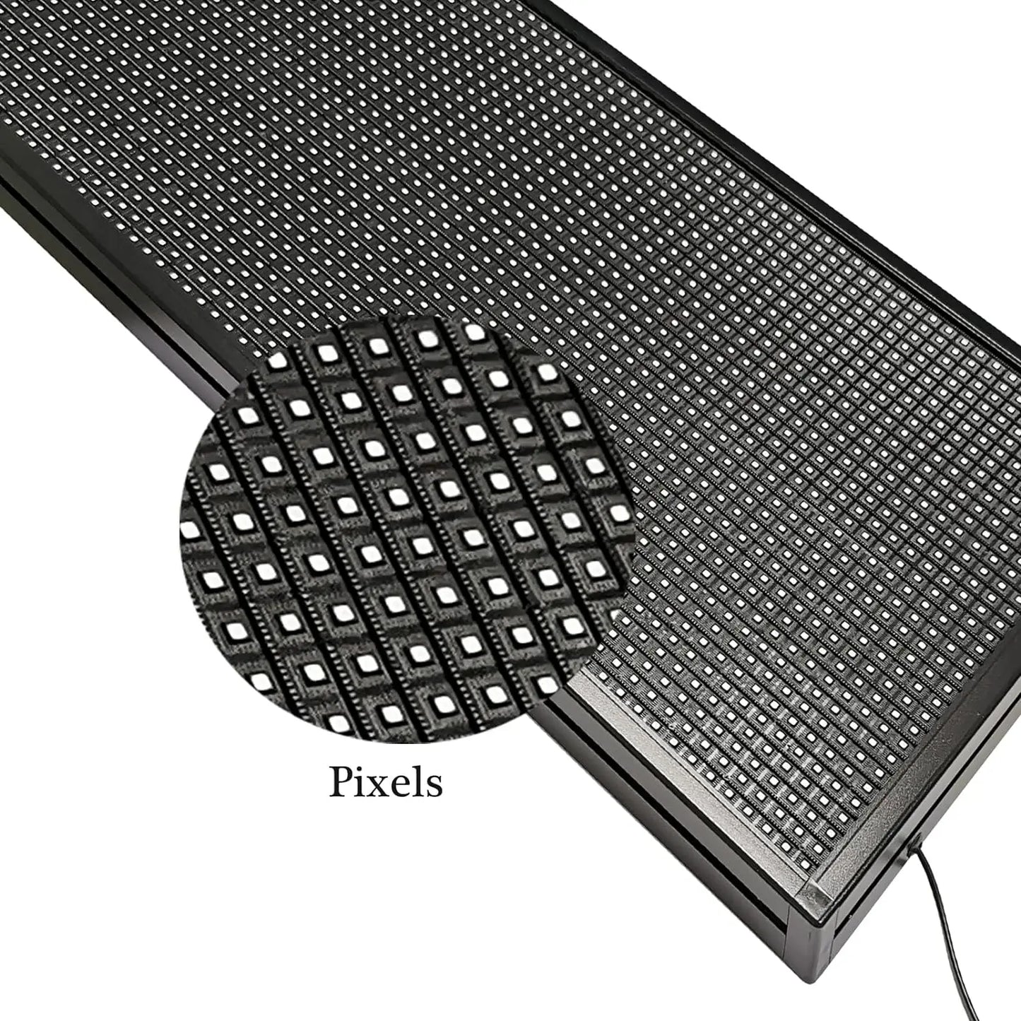 LED Scrolling Display Semi-outdoor Full Color P10 77"X14" WIFI Control