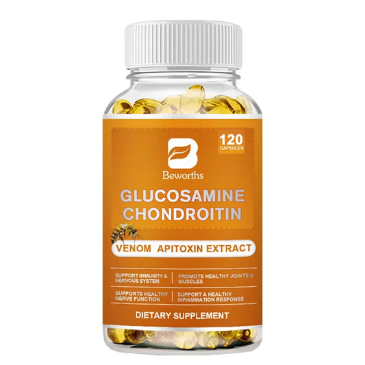 BEWORTHS Glucosamine Chondroitin Bee Venom Capsules for Joint Pain Relief
