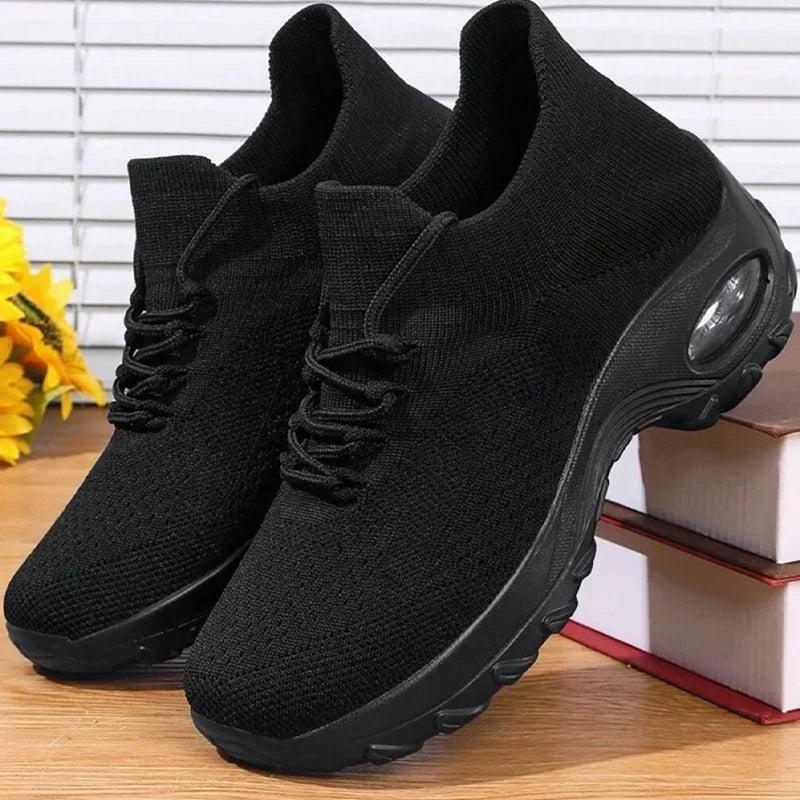 Summer Women Sneakers Outdoor Running Air Cushion Sport Shoes Increase Height Breathable Walking Shoes