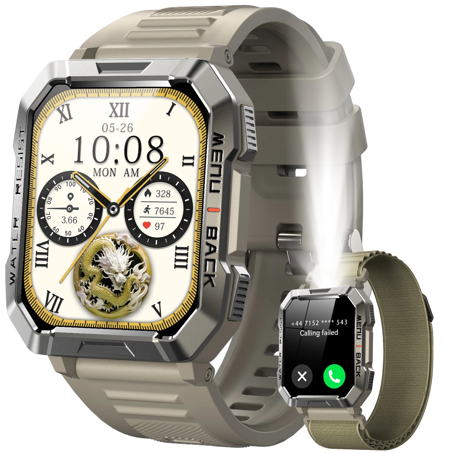 Blackview New Smart Watch 2.01 Inch HD Outdoor Men's Waterproof