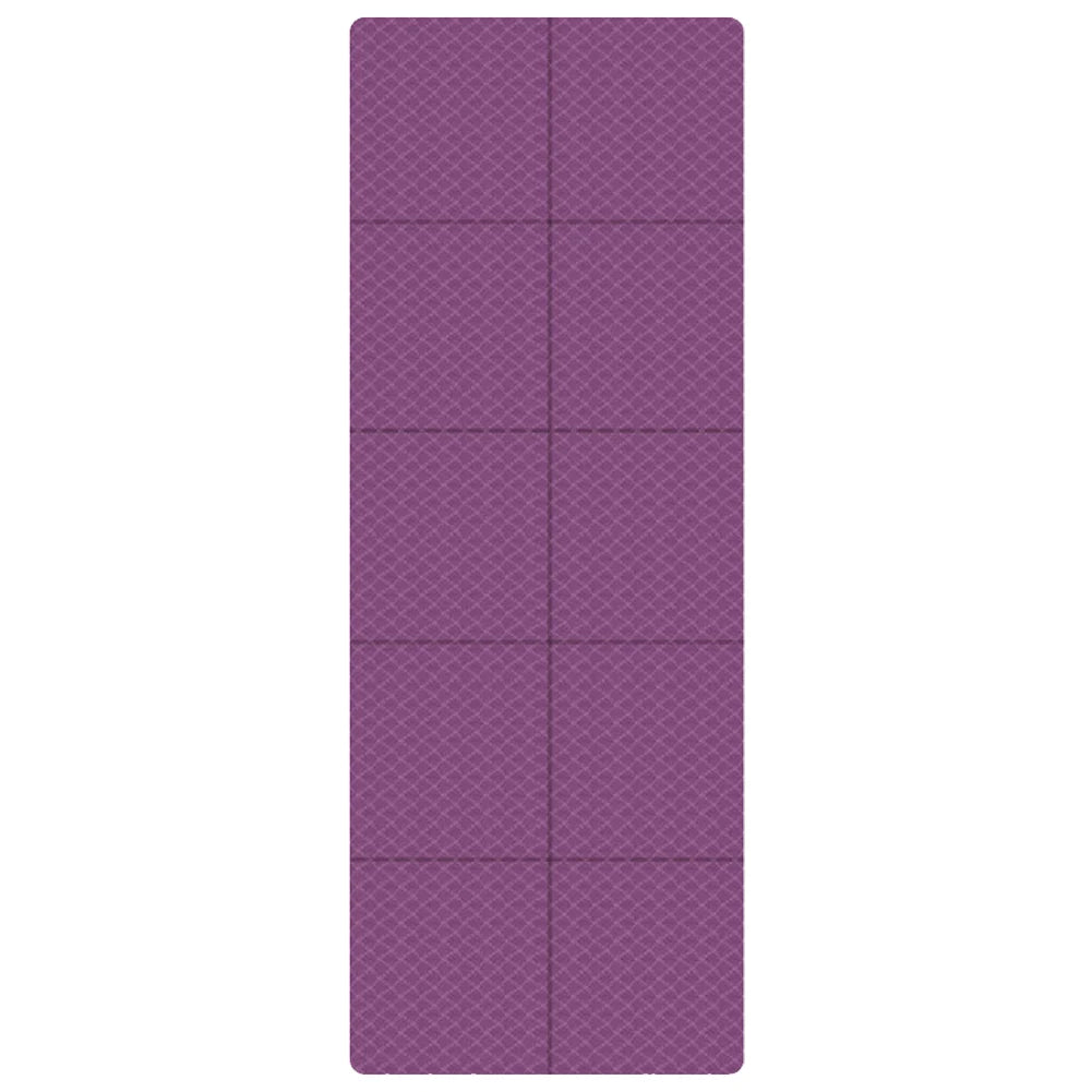 Foldable Yoga Mat Double Sided TPE for Pilates & Workouts
