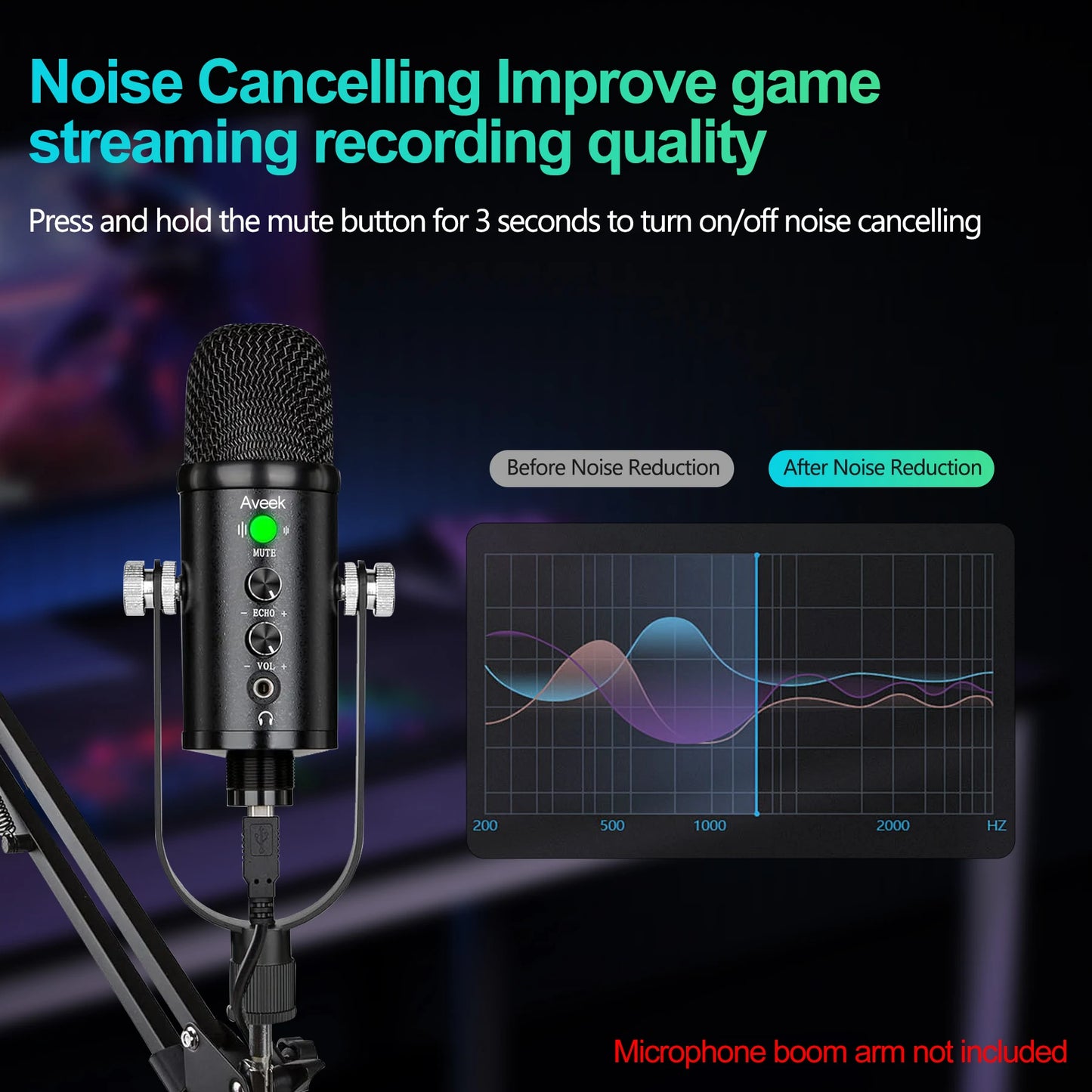 Mercase USB Microphone, Condenser for Phone and Computer