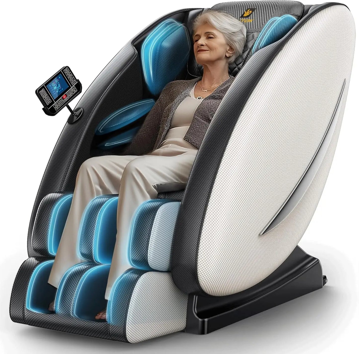 Massage Chair Recliner with Zero Gravity and Heating Brown