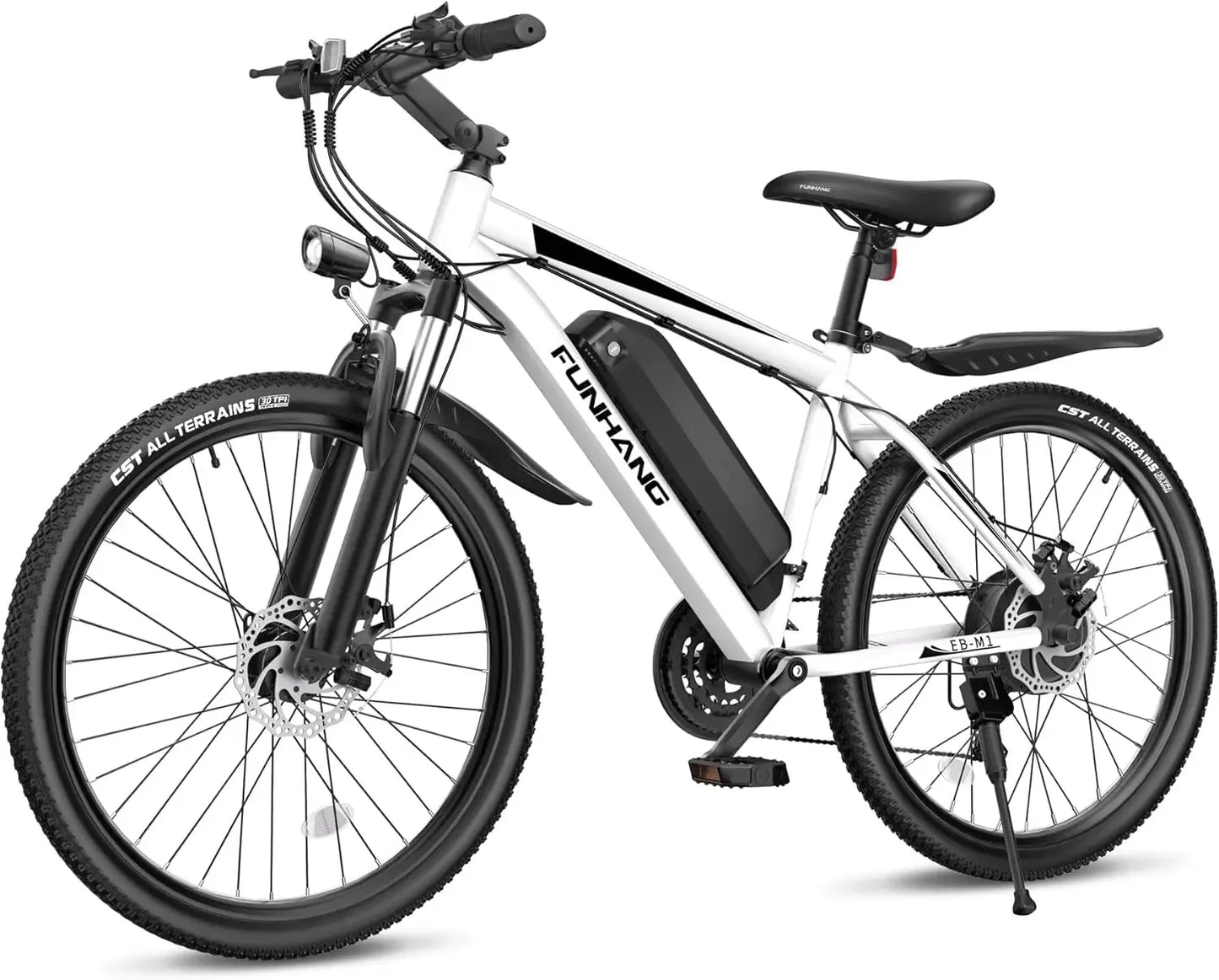 26 Inch 1000W Peak Ebike for Adults Up to 50 Miles 21.7MPH Electric Mountain Bike