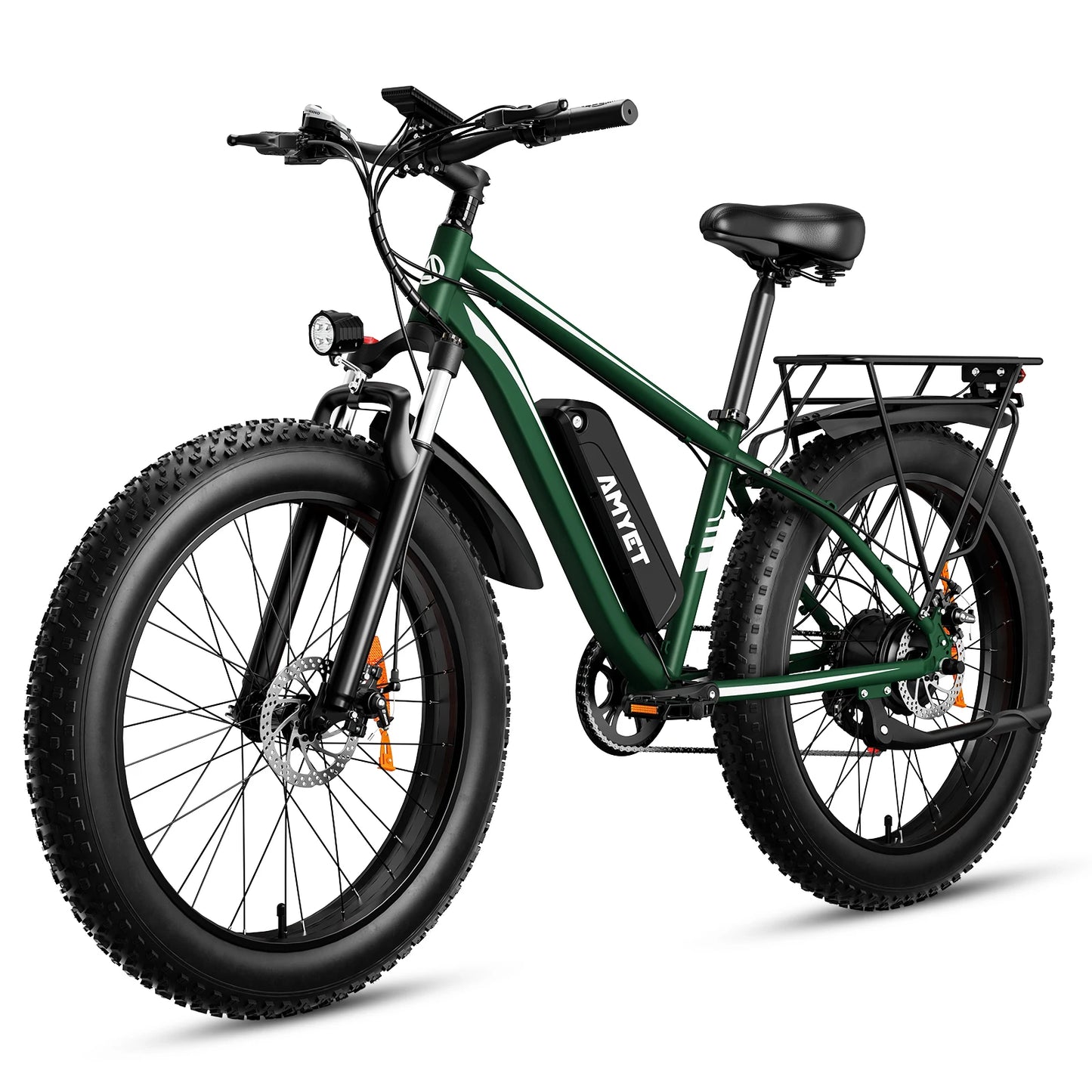 AMYET Electric Bike EB26 Adults 1500W 48V 15AH 26 Fat Tire Mountain Bike