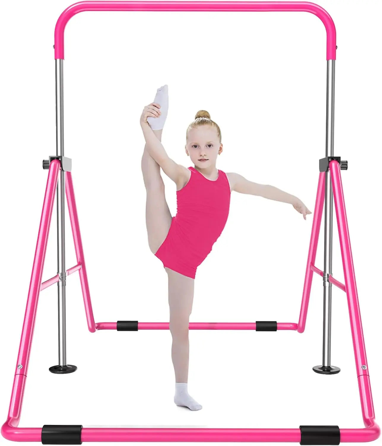 Expandable Gymnastics Bar for Kids - Height Adjustable Bar