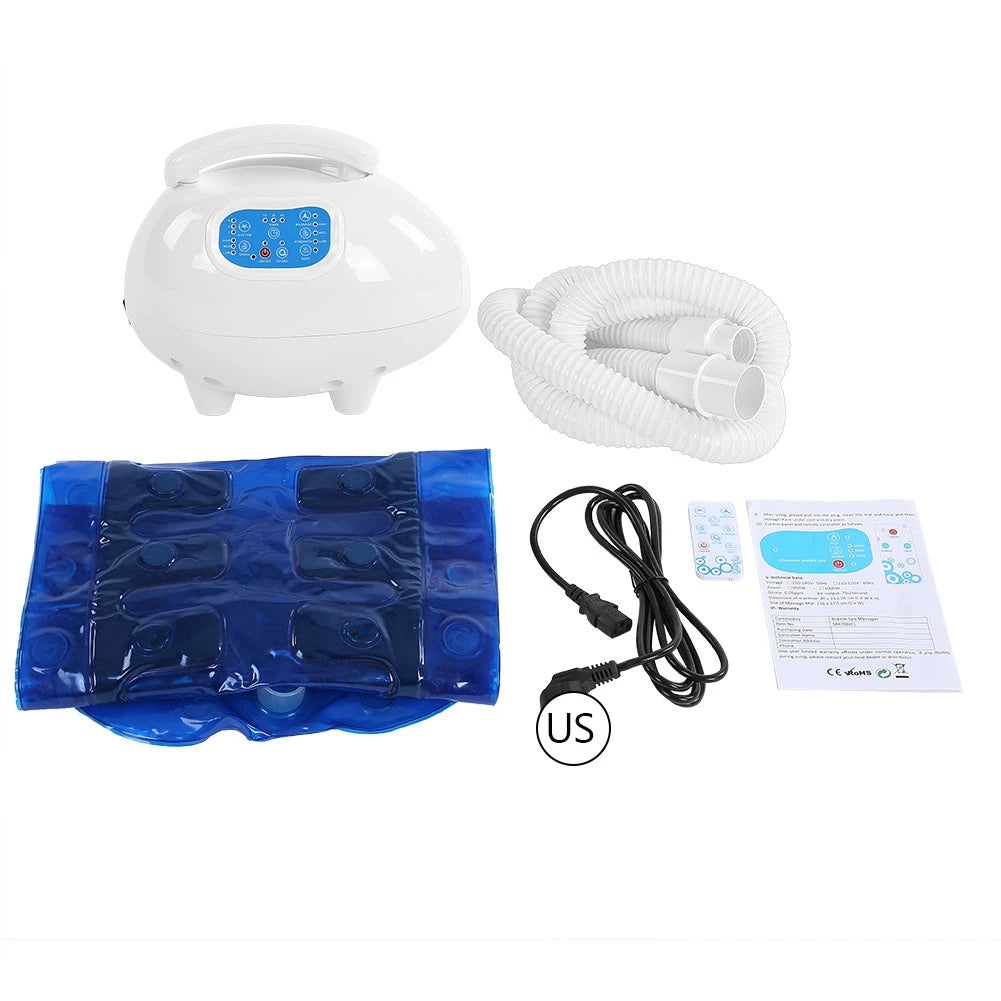 Bath Tub Mat Massager Bubble Spa Air Bubble Bath Tub Digital LED Display Body Spa Massage Mat with Air Hose