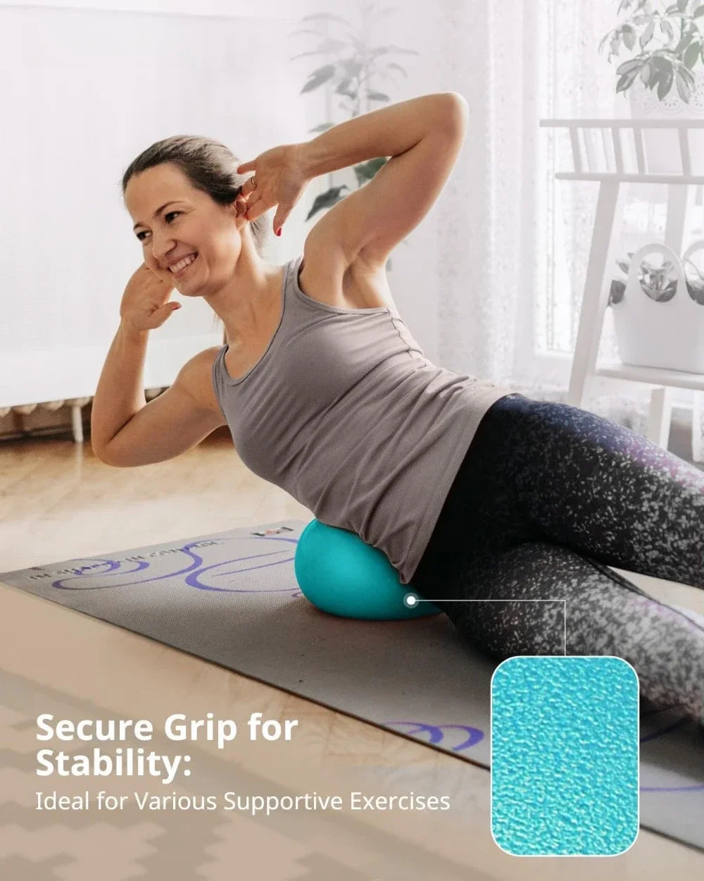 Pilates Ball 9 Inch Core Ball for Pilates Yoga Core Training Physical Therapy Balance Stability and Stretching
