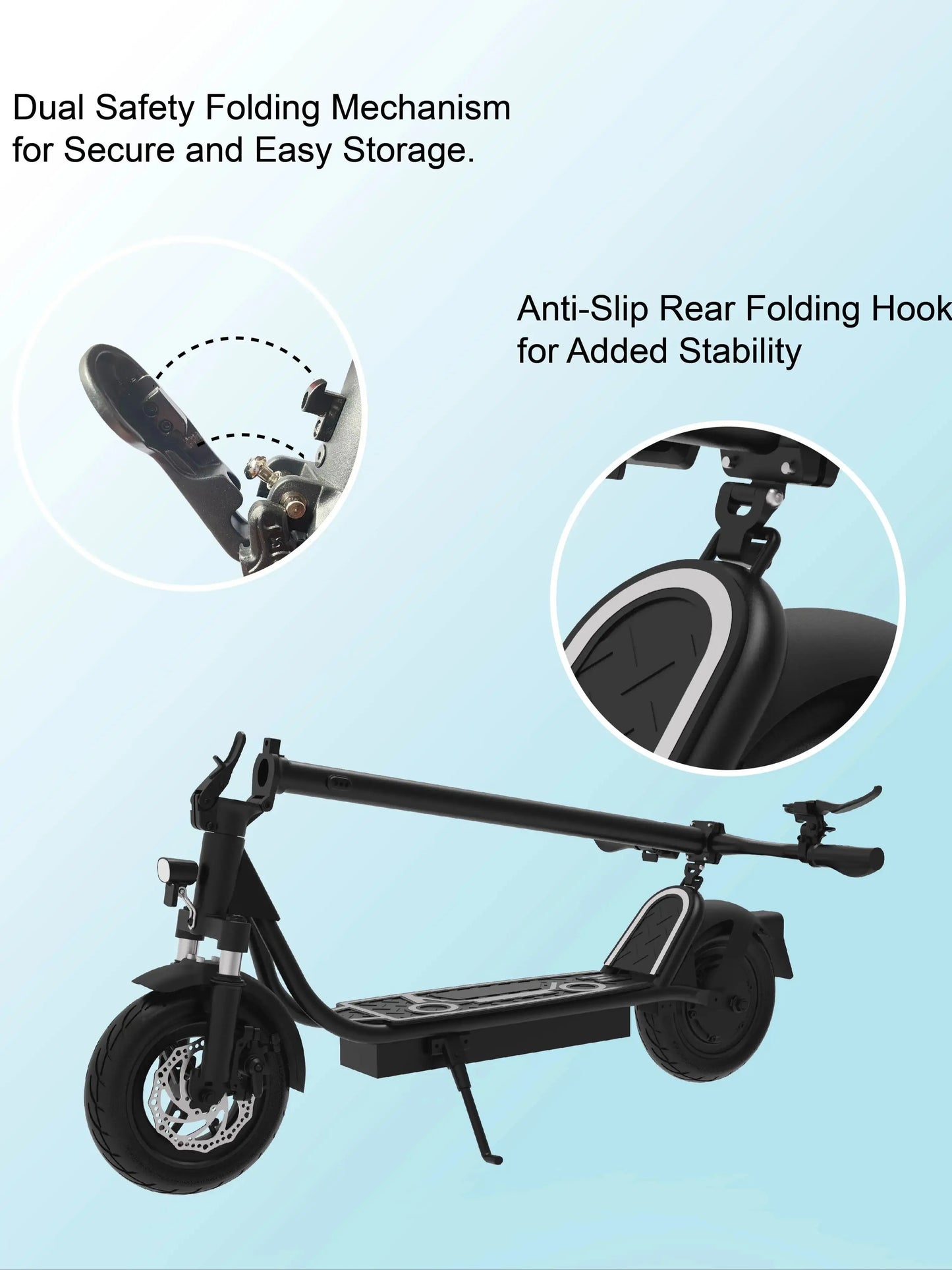 800W 10inch 18mph Fast Suspension Adult Foldable Electric Bike