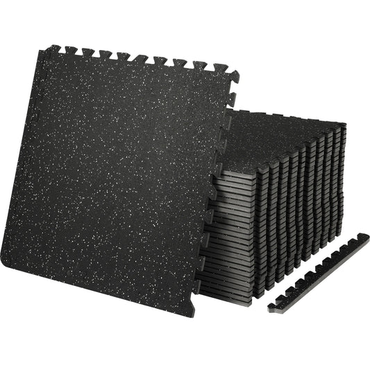 VEVOR 25/12/6 PCS 1/2 Inch Thick Gym Floor Mats EVA Foam