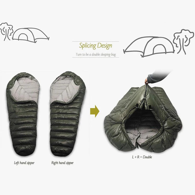 Kamperbox Cold Temperature Winter Sleeping Bag Double