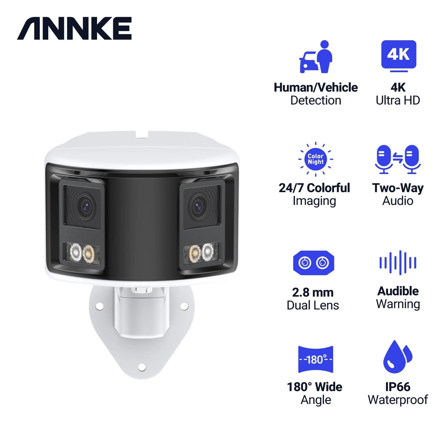 ANNKE Smart Home 180° 8MP DUO POE Dual Lens Camera