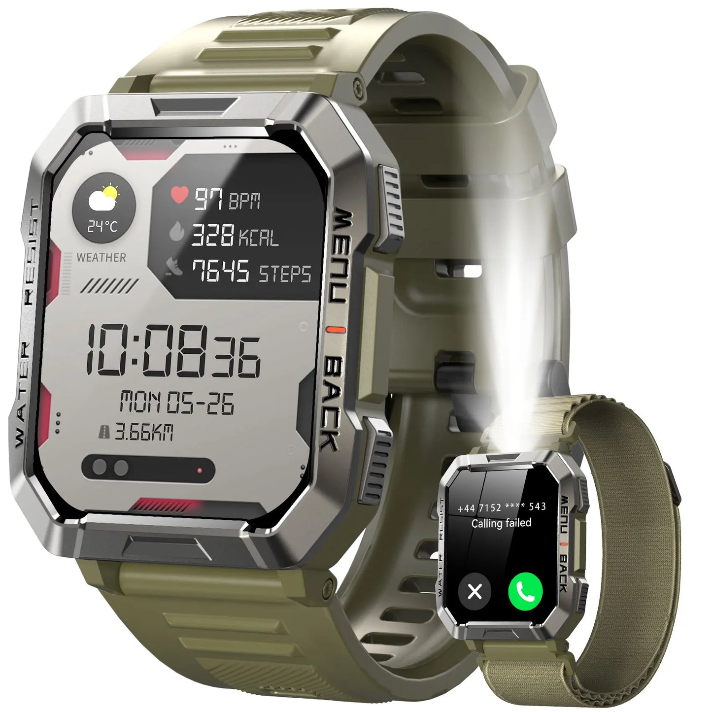Blackview New Smart Watch 2.01 Inch HD Outdoor Men's Waterproof