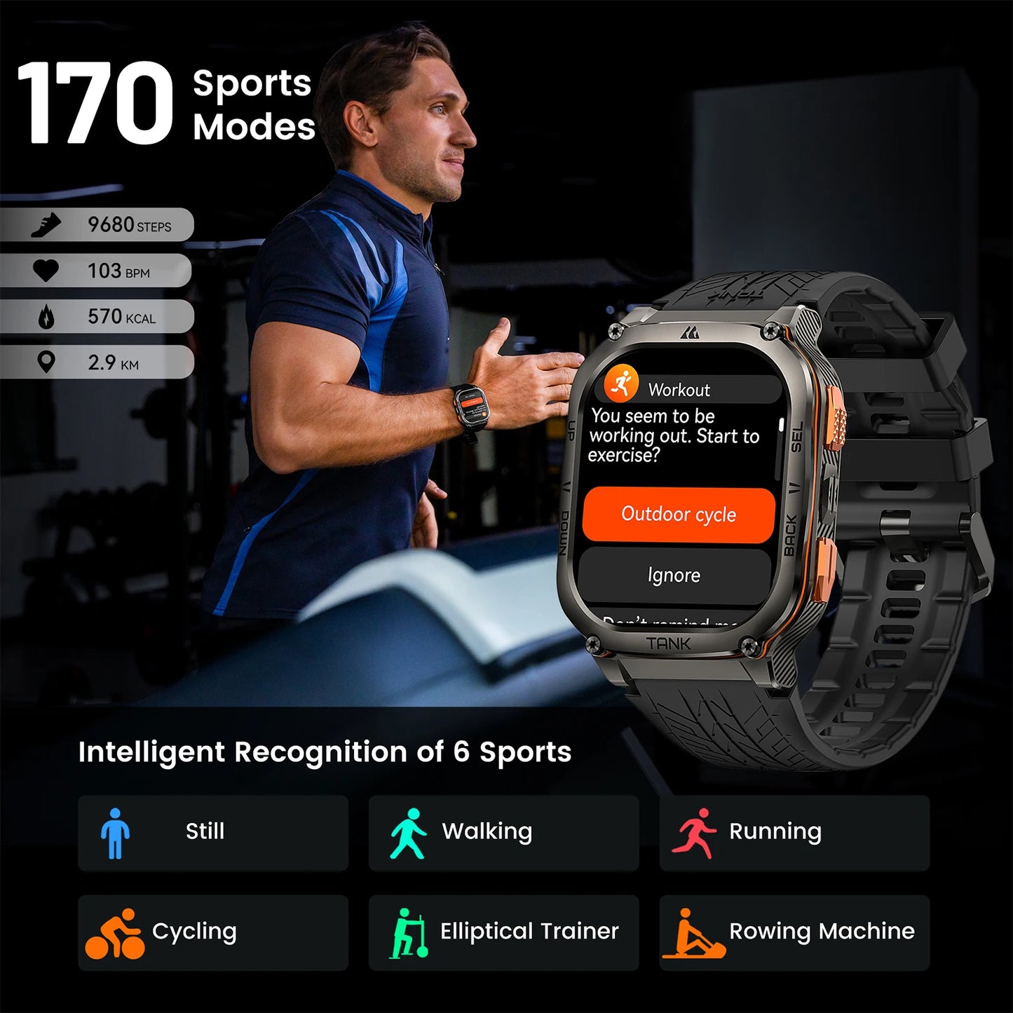 2025 Original KOSPET TANK M3 Ultra GPS Smartwatches
