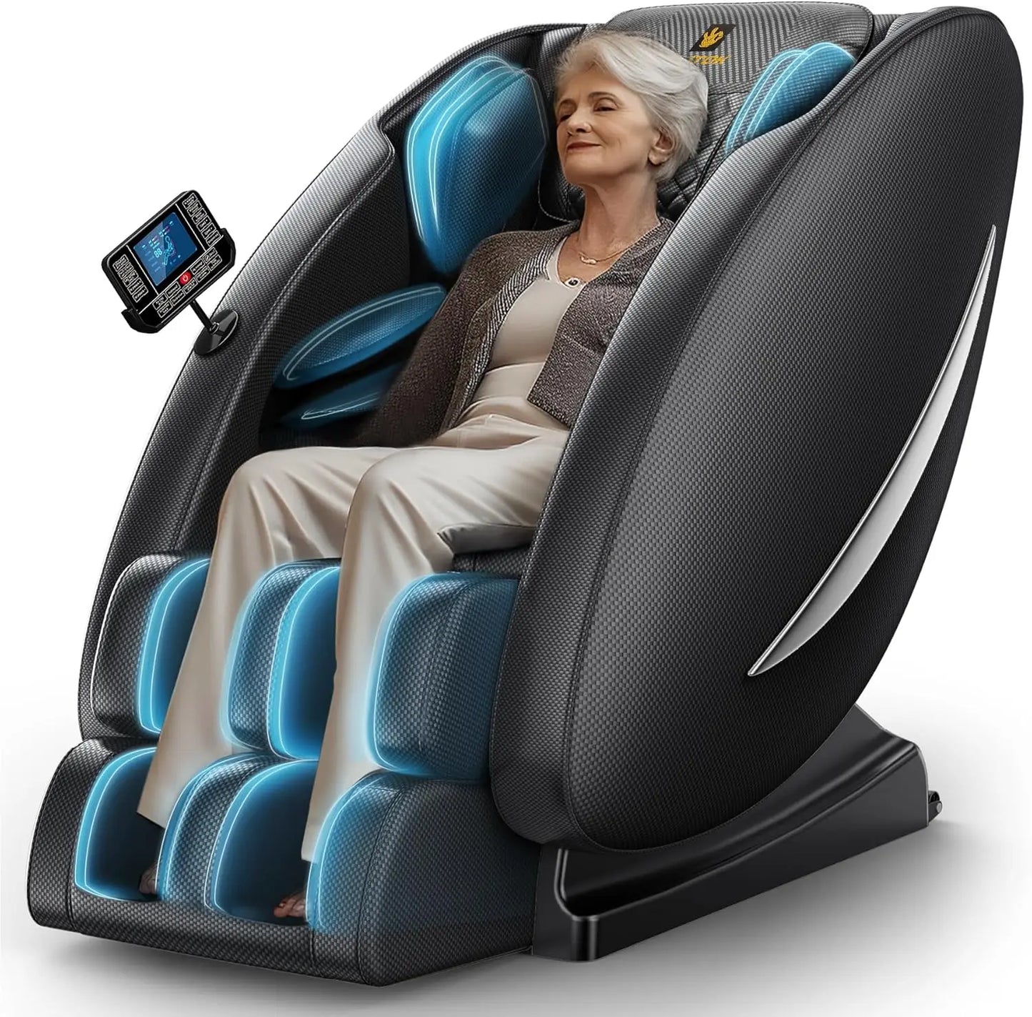 Massage Chair Recliner with Zero Gravity and Heating Brown