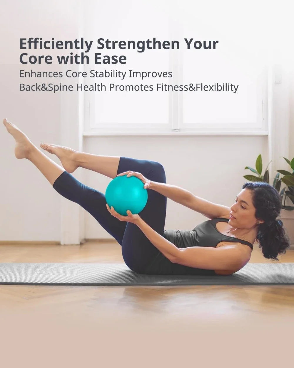 Pilates Ball 9 Inch Core Ball for Pilates Yoga Core Training Physical Therapy Balance Stability and Stretching