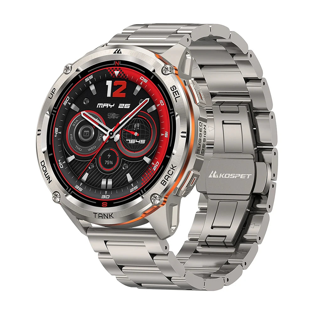 KOSPET TANK T3 Ultra 2 GPS Smart Watch Men Bluetooth Waterproof