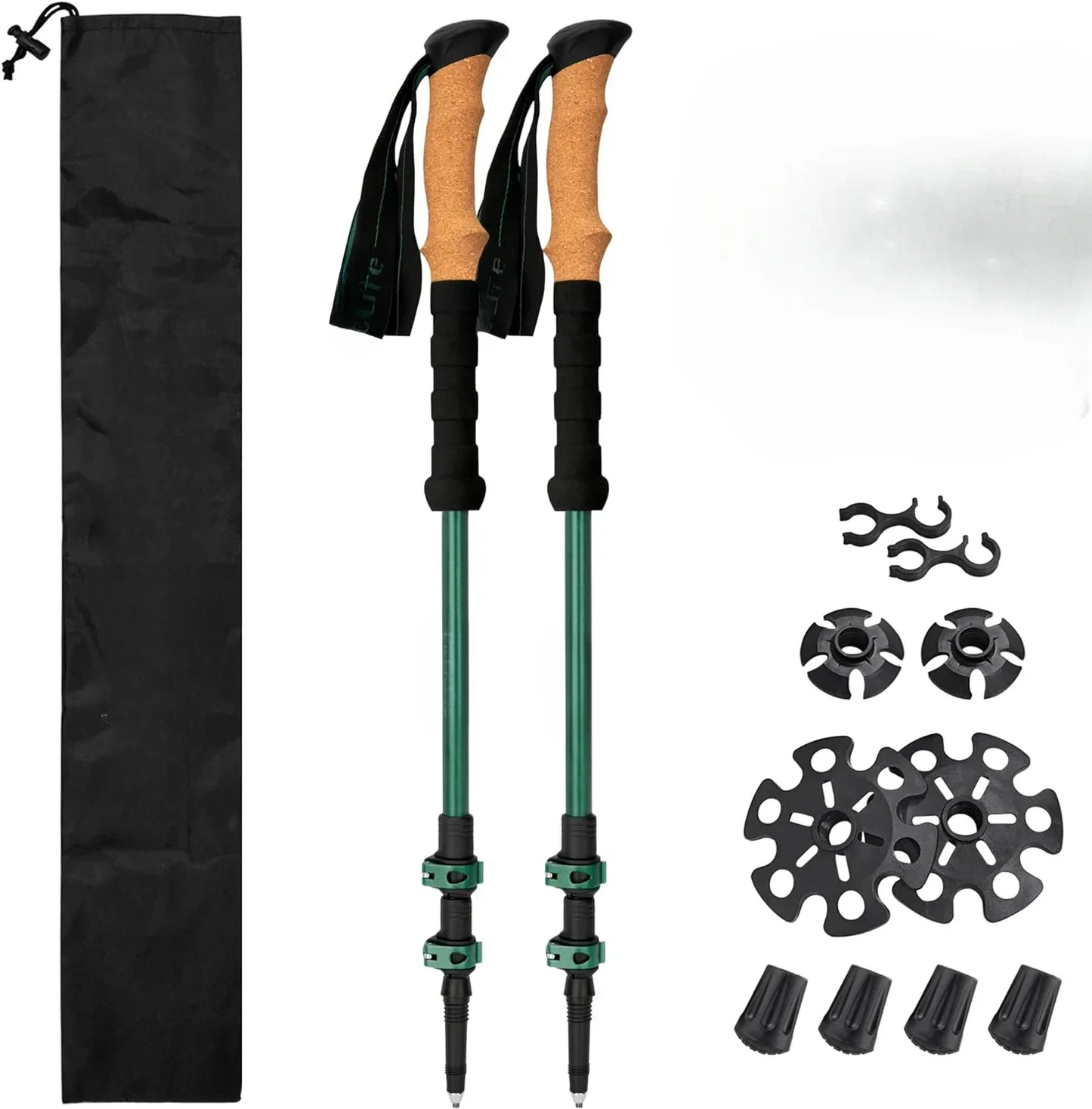 Trekking Poles for Hiking and Walking - Lightweight 7075 Aluminum