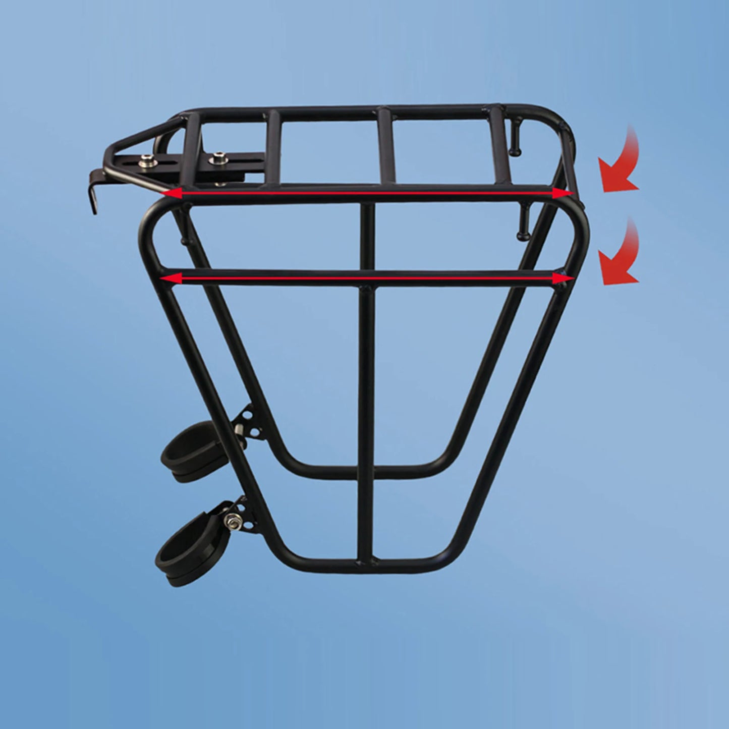 Bike Front Cargo Rack Steel Bicycle Front Fork Luggage Bracket Adjustable MTB Bike Side Mount Bag Stand For Cycling Accessories