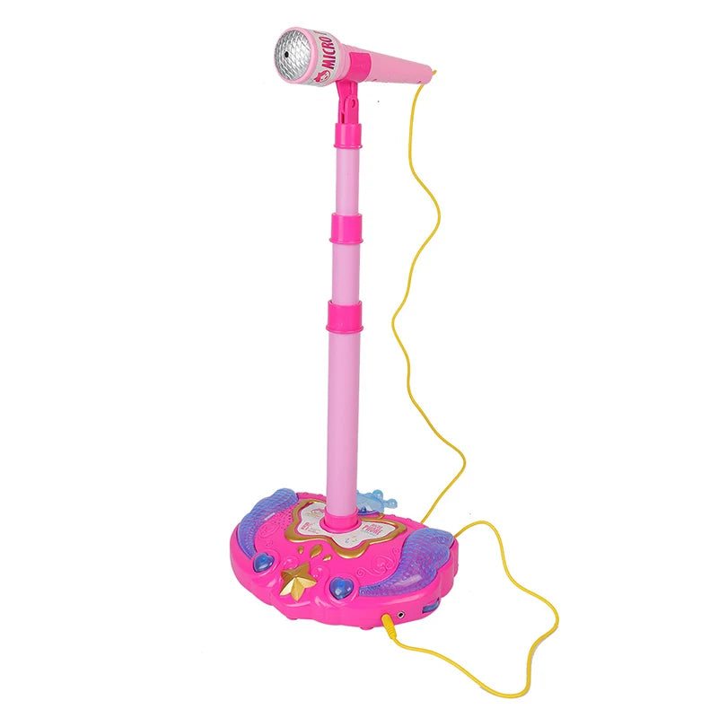 Hot Sale Kids Girls Karaoke Adjustable Stand Microphone Toy