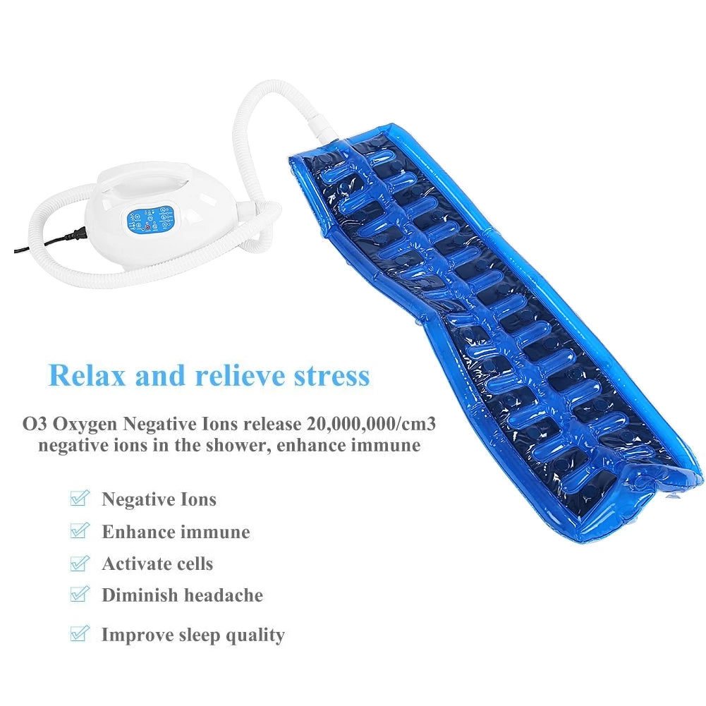 Bath Tub Mat Massager Bubble Spa Air Bubble Bath Tub Digital LED Display Body Spa Massage Mat with Air Hose