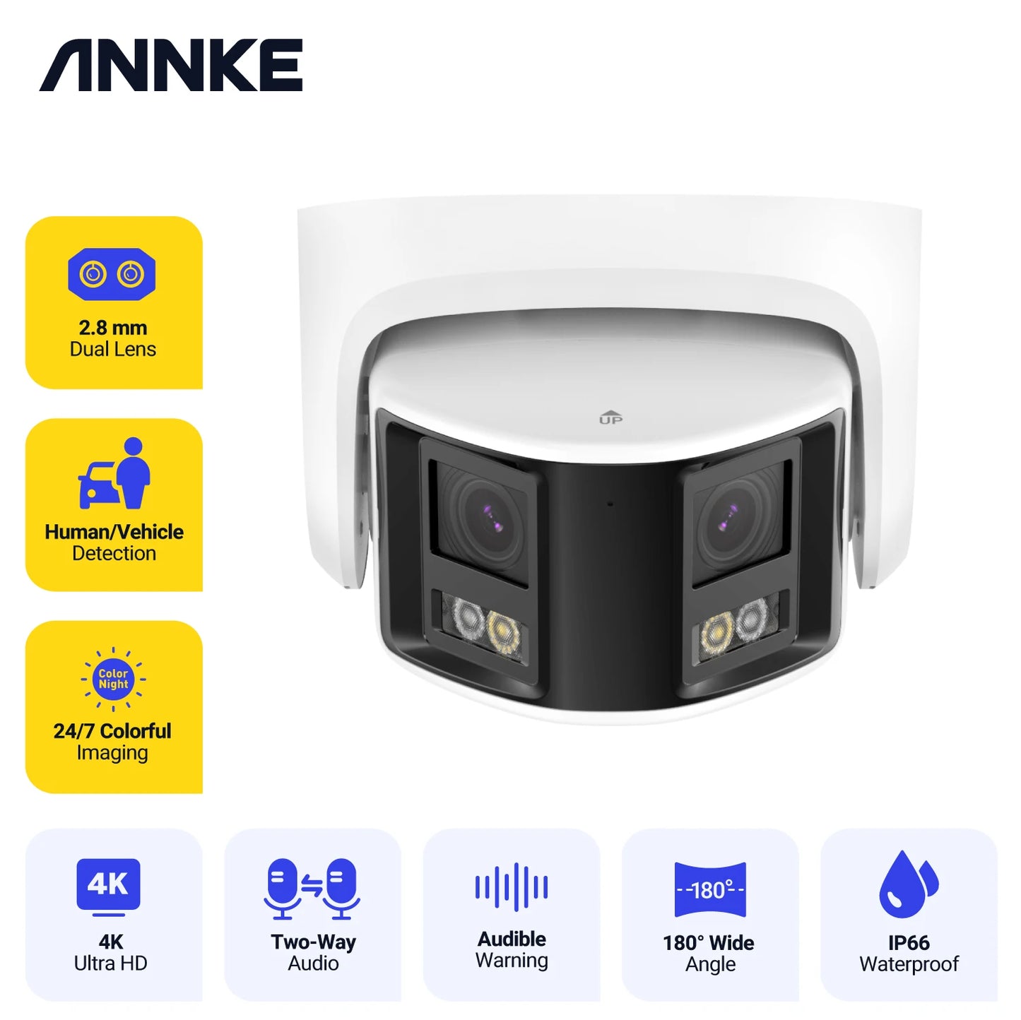 ANNKE Smart Home 180° 8MP DUO POE Dual Lens Camera