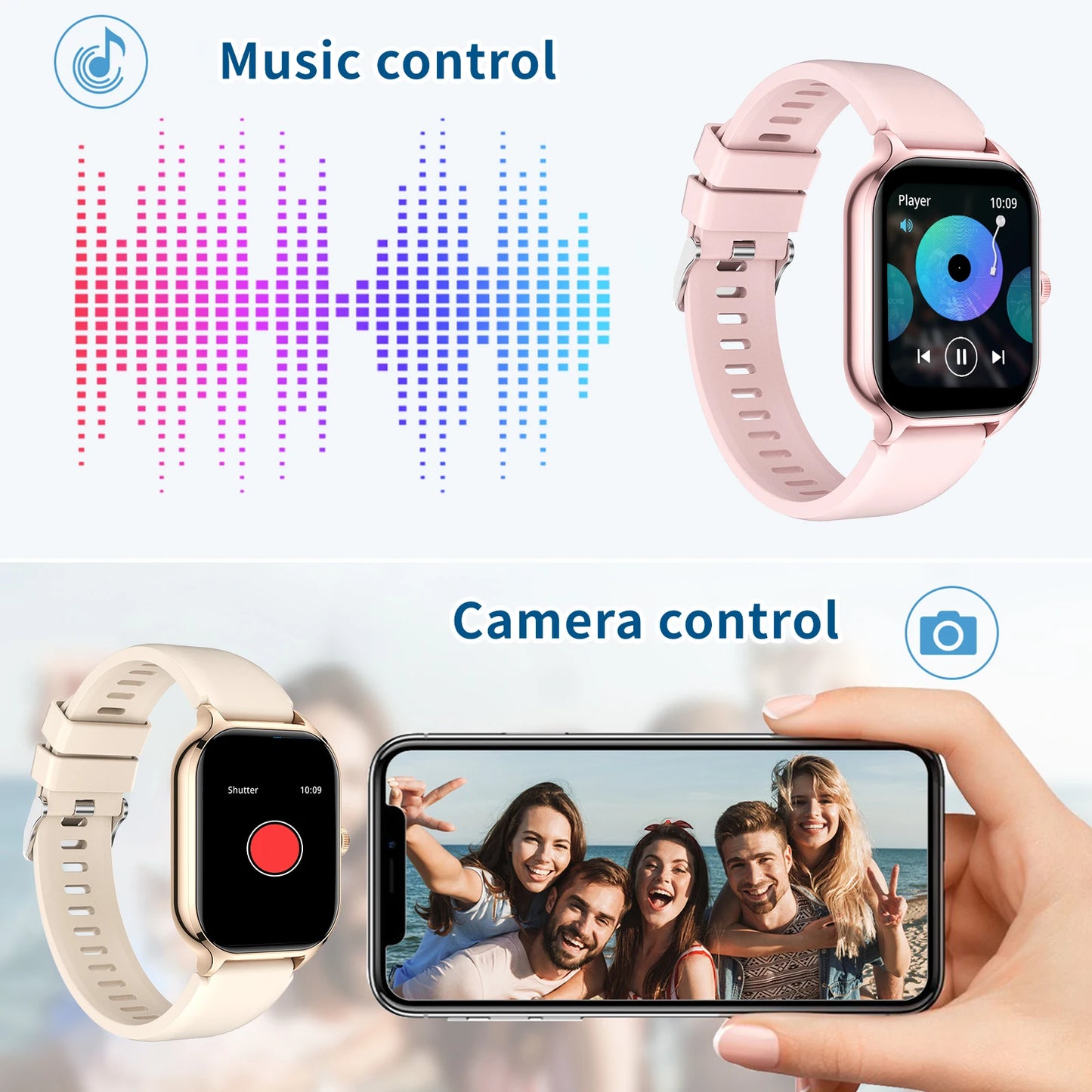 Smart Watch Wireless Calling/Dial Sport Mode Fitness Tracker