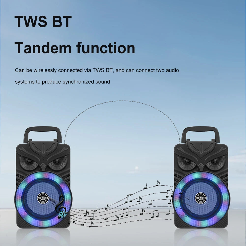 HiFi Bluetooth-Compatible Speaker Portable Wireless Subwoofer