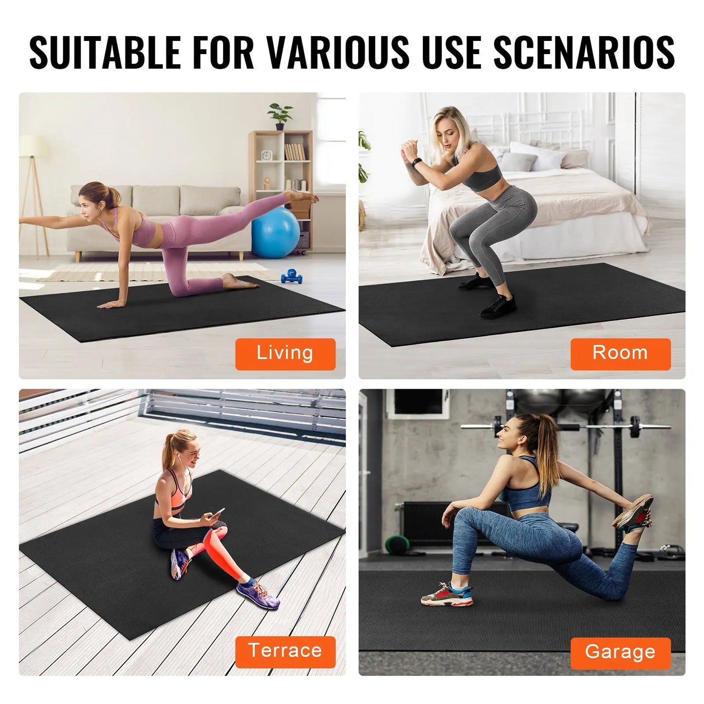 Exercise Mat, Non Slip High Density Premium Yoga Mat