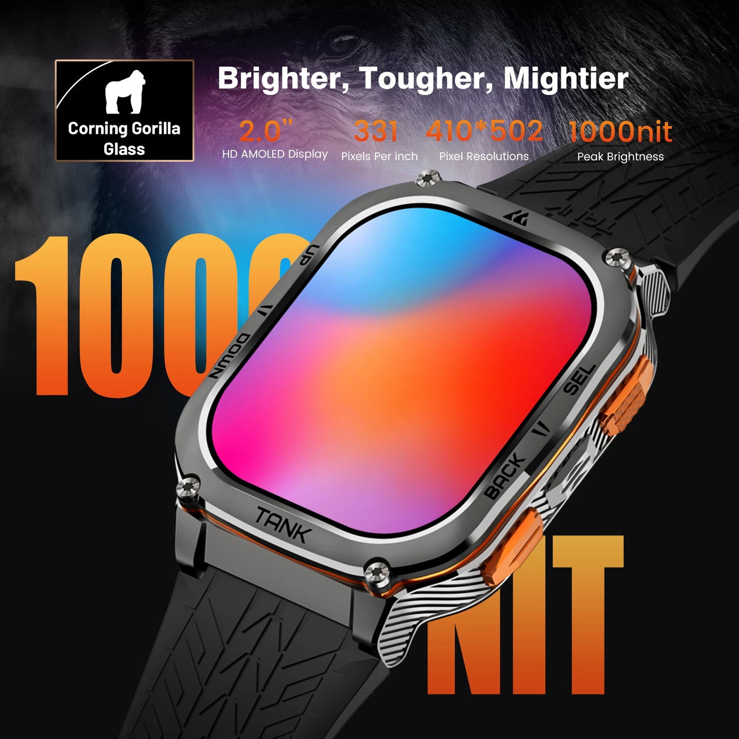 2025 Original KOSPET TANK M3 Ultra GPS Smartwatches