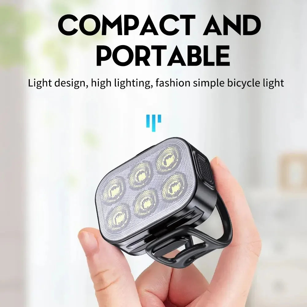 CYCLAMI 500 Lumens Bicycle Headlight Tail Light MTB Road Bike Bright Flashlight Waterproof LED 12H Type-C
