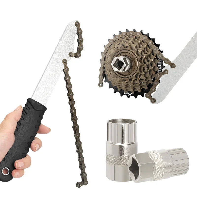 Bicycle Freewheel Sprocket Removal Repair Tool For 6/7/8/9/10/11S Mountain Road Bike Rear Hub Cog Overhaul Extractor