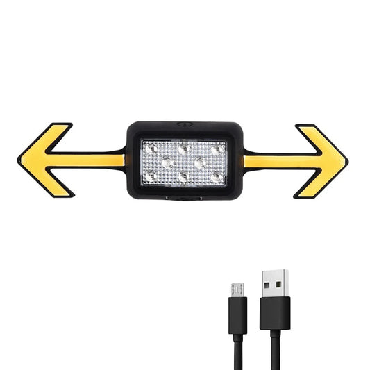 LED Bike Turn Signal Light Wireless Remote Control Rechargeable Bicycle Taillight 6 Modes for Motorcycle Bicycle Helmet