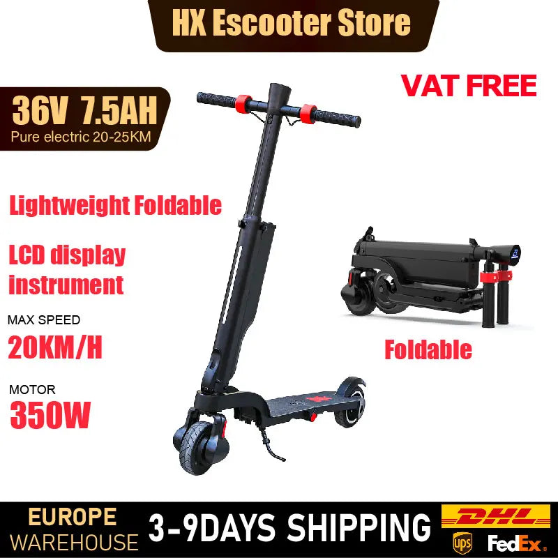 HX X6 Electric Scooter Adult 350W 25KM/H Foldable E Scooter