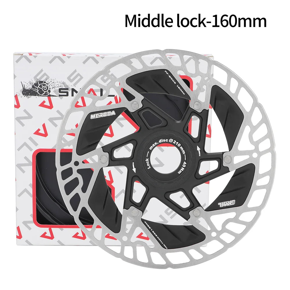 Bicycle Center Lock Disc Rotor Bike Brake Rotor Strong Heat Dissipation Floating Rotor 160mm MTB Road Accessories