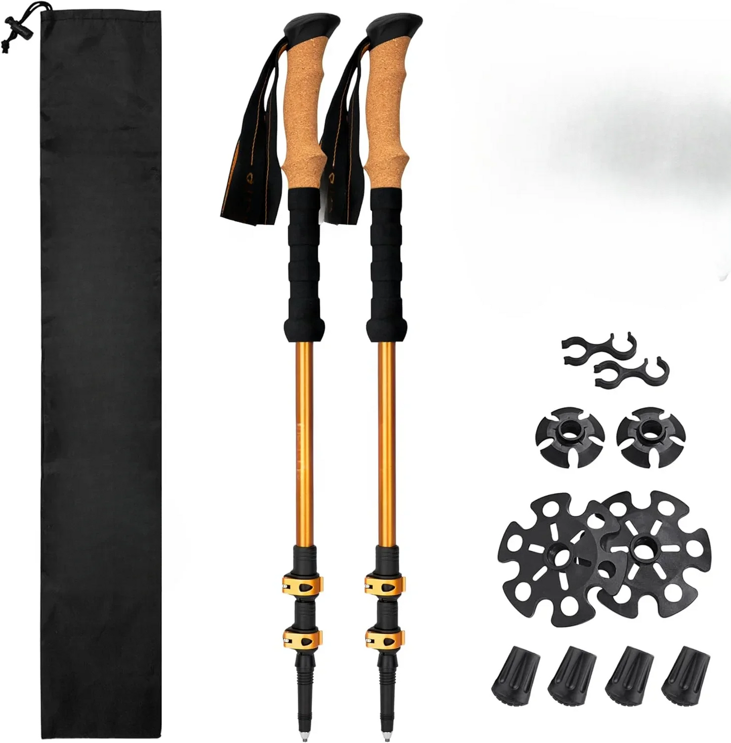 Trekking Poles for Hiking and Walking - Lightweight 7075 Aluminum